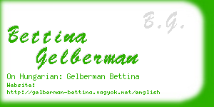 bettina gelberman business card